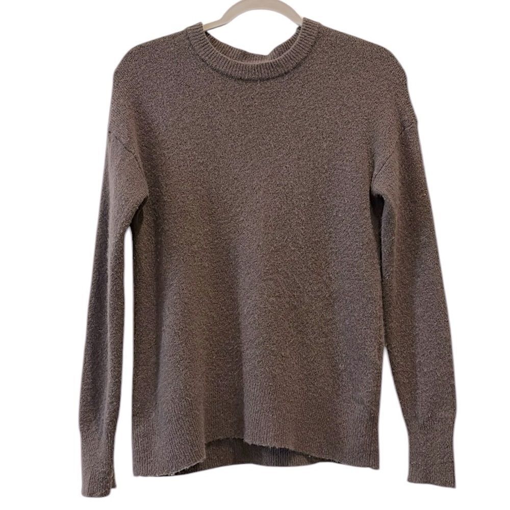 Aritzia The Group Babaton Brown Wool Cashmere Blend Soft Crewneck Sweater XS